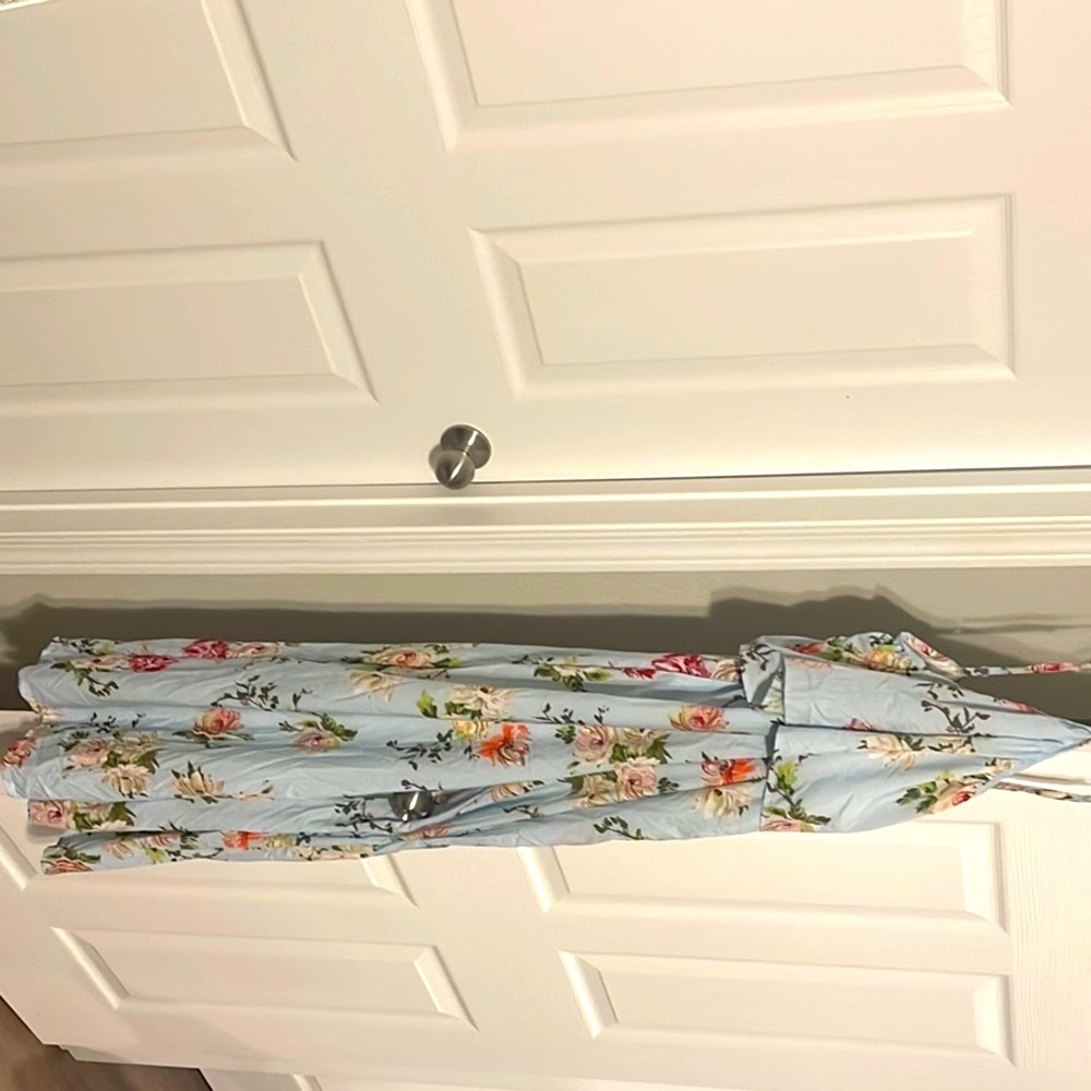 Floral jumpsuit in Light Blue